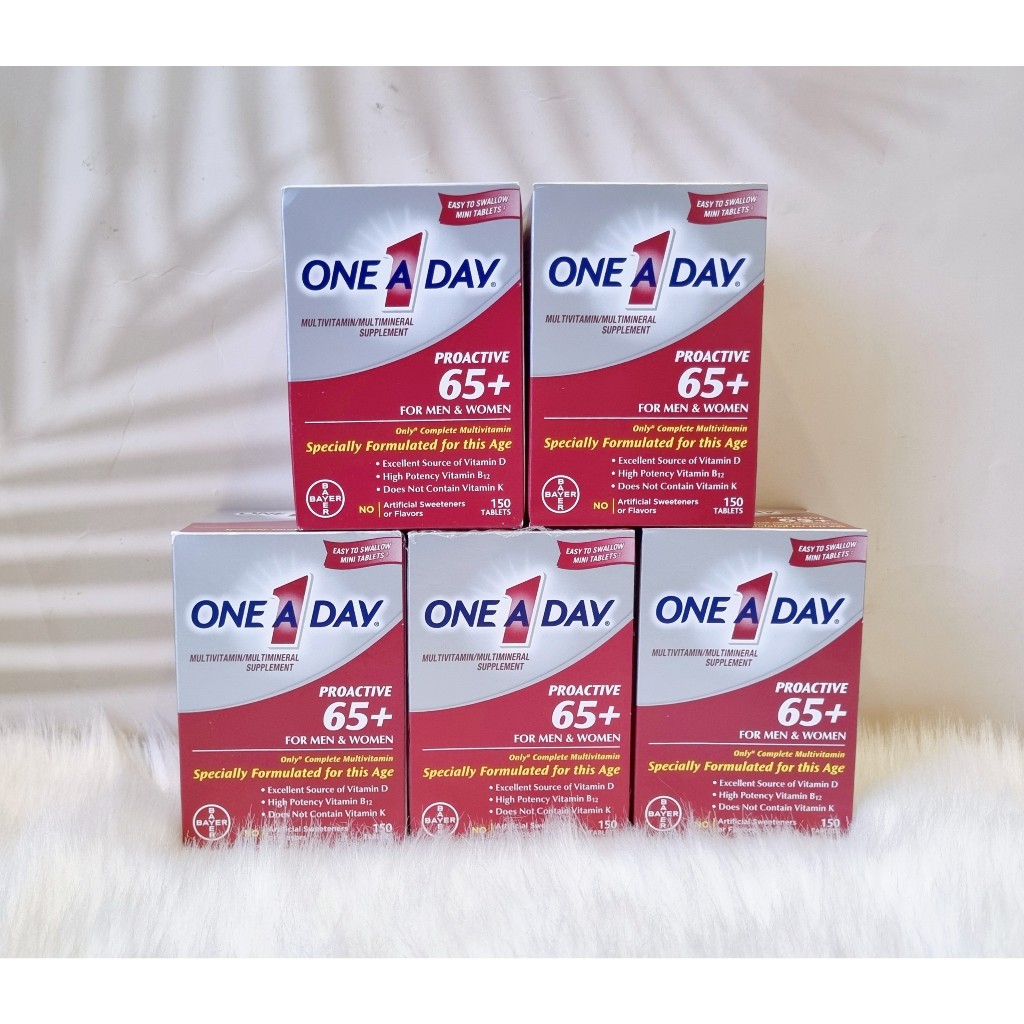 [HÀNG MỸ AIR BILL] Viên uống Vitamin One A Day nam nữ trên 65 tuổi.