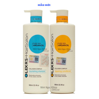 Olexrs hair salon - cặp dầu gội xả olexrs hair salon 960ml x2 chai.