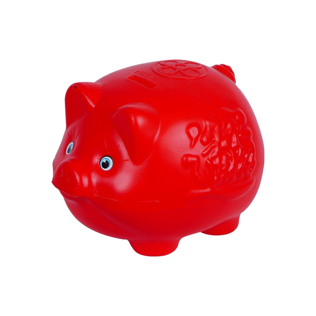 Lợn Nhựa Tiết Kiệm Tiền - Lợn Nhựa Dày Đẹp 3 Size Chính Hãng Việt Nhật