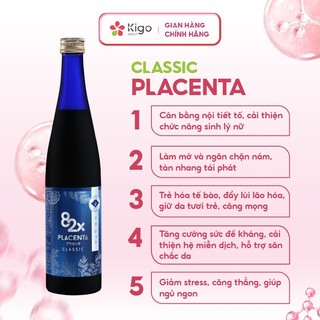Collagen 82X Placenta Classic Collagen uống chứa 450.000mg nhau thai, dưỡng trắng da đến từ Nhật Bản 500ml/chai