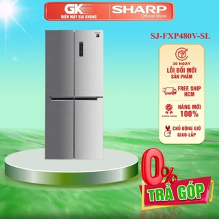 SJ-FXP480V-SL - Tủ lạnh Sharp Inverter 401 lít SJ-FXP480V-SL