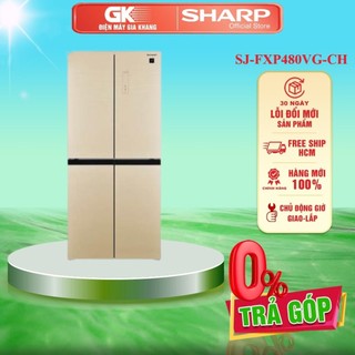 Sj-fxp480vg-ch - tủ lạnh sharp inverter 401 lít sj-fxp480vg-ch - bảo hành chính hãng
