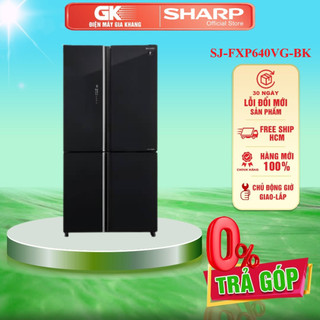 Sj-fxp640vg-bk - tủ lạnh sharp inverter 572 lít sj-fxp640vg-bk - bảo hành chính hãng