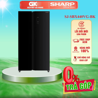 Sj-sbx440vg-bk -tủ lạnh sharp inverter 442l side by side sj-sbx440vg-bk