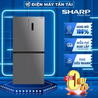 Sj-fx420v-sl - tủ lạnh sharp inverter 362 lít sj-fx420v-sl, bảo hành 12 tháng - giao hàng miễn phí hcm