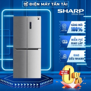 Sj-fxp480v-sl - tủ lạnh sharp inverter 401 lít sj-fxp480v-sl chuông báo khi quên đóng cửa - giao miễn phí hcm