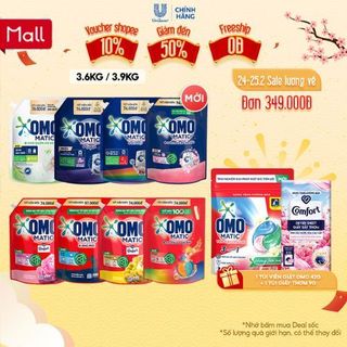 Túi nước giặt omo matic 3,6kg/ 3,9kg