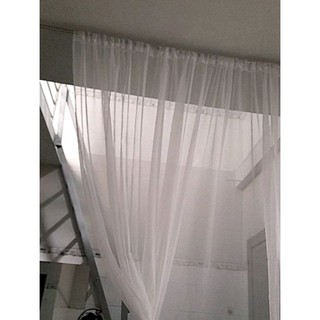 (MÀN DECOR SIÊU TIỆN LỢI)  Rèm Màn Voan Luồn Hoặc Dán Tường Mỏng Nhẹ