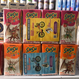 LỐC 4 HỘP SUSU 110ml(vị dâu, vị cam)