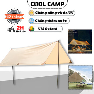 Tăng Lều Dã Ngoại Camping Bằng Vải Oxford 210D, Bộ Tăng Cắm Trại Chống Nắng Chống Nước Và Tia UV