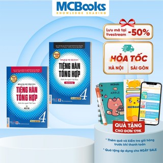 Sách - Combo Tiếng Hàn Tổng Hợp Dành Cho Người Việt Nam Trung Cấp 4 ( Giáo trình + SBT)