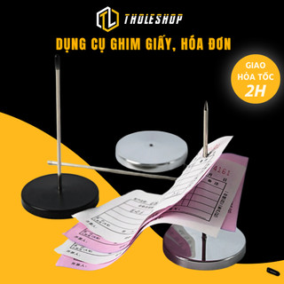Dụng Cụ cọc Ghim Giấy, Hóa Đơn Oder Để Bàn Bằng Inox Tholeshop 8237