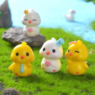 🍉Tượng gà vàng Decor bàn làm việc, bể cá, bánh kem... xinh xắn cao 3cm Duashop 🍉