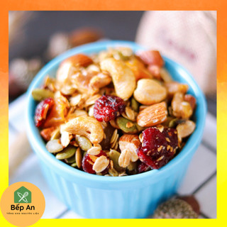 (HOT) Granola ăn kiêng, ngũ cốc ăn kiêng siêu hạt có Macca, Óc chó đỏ -500g