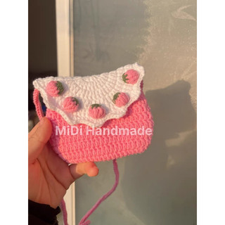 Túi đeo chéo, túi len handmade, túi thủ công, túi midi handmade