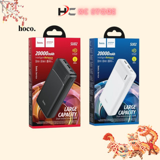 Pin Sạc Dự Phòng Hoco SU02 20000mAh 2 Output USB 2 Input Micro Type-C - Hỗ Trợ Sạc Nhiều Thiết Bị SP999 HC STORE