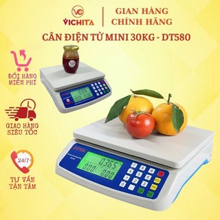Cân tính tiền bán hàng tiện lợi có bàn phím Tiếng Việt KL:30KG
