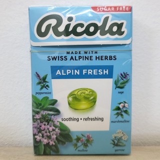 Ricola kẹo thảo mộc không đường alpin fresh candy