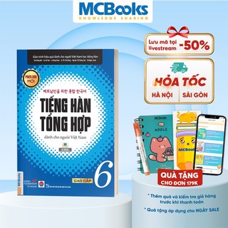 Sách - Giáo Trình Tiếng Hàn Tổng Hợp Cao Cấp 6 – Bản Đen Trắng