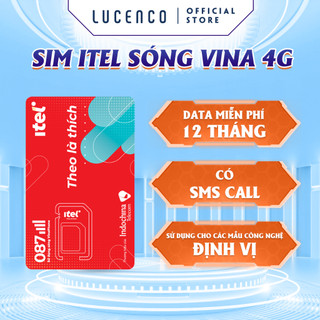 Sim 4G itel sim sử dụng gps định vị xe máy ô tô trẻ em miễn phí 12 Tháng LUCENCO