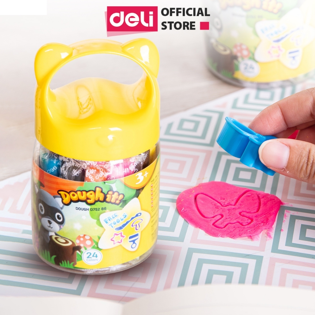 Đất Nặn An Toàn Cho Bé Deli - Có Khuôn An Toàn Không dính tay - Đất Nặn Deli - Đồ Chơi Giáo Dục Phát