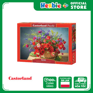 Đồ Chơi Xếp Hình Puzzle 500 Mảnh CASTORLAND Bouquet With Poppies Jigsaw Puzzle B-53506 - Herbie Toys