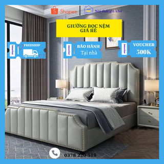 {SALE+ freeship} Giường bọc nệm công chúa 1m6 và 1m8