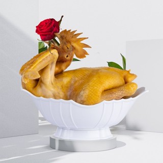 [Nhựa Việt Nhật] Đĩa thuyền đựng gà cúng, đĩa sâu lòng đựng thức ăn, hoa quả HOKORI chính hãng 6815