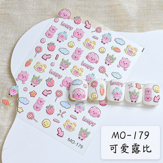 Sticker 5d hoạt hình dán móng - MO