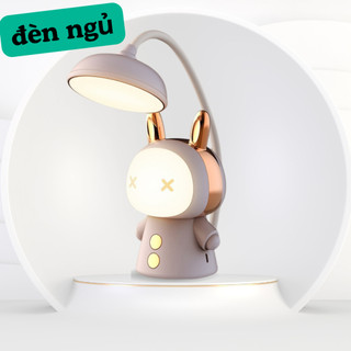 Đèn ngủ led để bàn gấp gọn hình hoạt hình sạc điện bảo vệ mắt cho học ngủ BRUDA