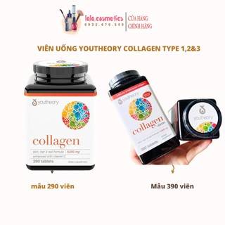 Viên Uống Youtheory Collagen Type 1,2&3 390 Viên