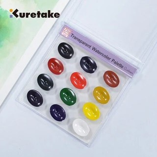 MÀU NƯỚC KURETAKE MINI ZIG TRANSPARENT WATERCOLOR 12 MÀU