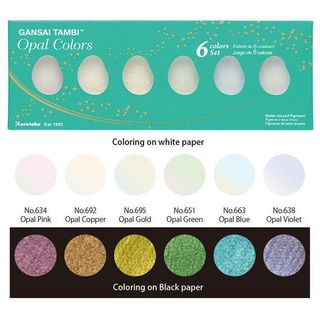 Bộ 6 màu nước GANSAI TAMBI OPAL