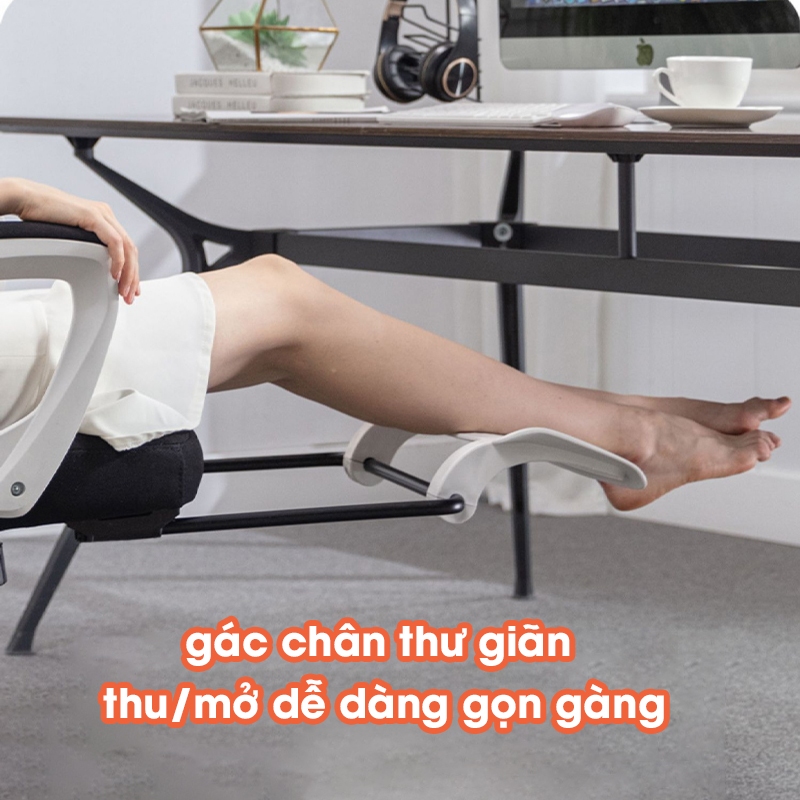 Ghế Văn Phòng Ghế Công Thái Học Ghế Xoay Văn Phòng Có Gác Chân Đệm Dày Dặn Anhome Pehouse PH23301 | BigBuy360 - bigbuy360.vn