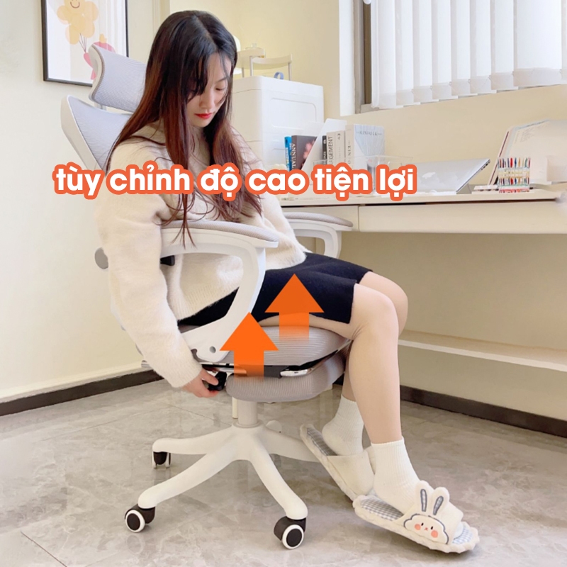 Ghế Văn Phòng Ghế Công Thái Học Ghế Xoay Văn Phòng Có Gác Chân Đệm Dày Dặn Anhome Pehouse PH23301 | BigBuy360 - bigbuy360.vn