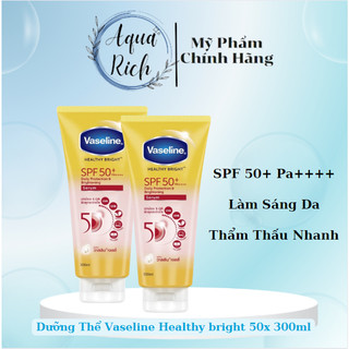 Viên Kích Trắng Alpha Arbutin 3plus + Dưỡng Thể Vaseline 50x Tuýp 300ml chống nắng