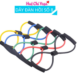 Dây cao đàn hồi, dây cao su kéo kháng lực đàn hồi hình số 8 tập gym yoga thể lực, tập tay, mở vai, tập mông
