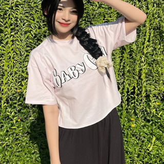 Áo thun crop top Babygirl Fhaimot xuất khẩu
