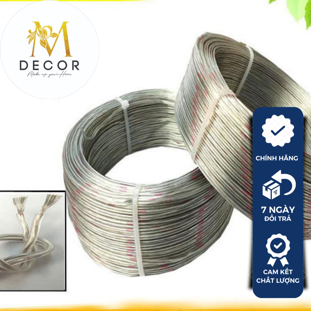 100m dây điện trong suốt sử dụng cho Led Neon - vỏ trong suốt 0.25mm