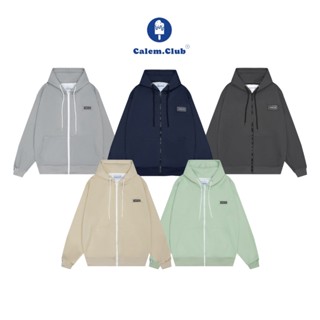 Calem Club - Áo khoác Hoodie zip Nỉ 2 DA Tem Su nhiều màu form unisex