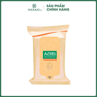 Khăn giấy tẩy trang rohto acnes 20 miếng hasaki sản phẩm chính hãng