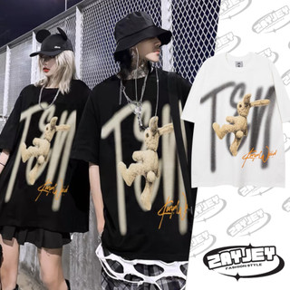 Áo Thun Nam Họa Tiết Teddy JayZey Phông Tay Lỡ Chất Vải Cotton Co giãn Chuẩn Form Unisex