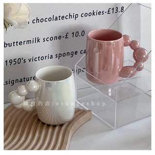 Cốc/ Ly Đựng Nước Thiết Kế Tay Cầm Đặc Biệt Màu Macaron Gốm Sứ Đựng Cà Phê Kiểu Hàn Quốc