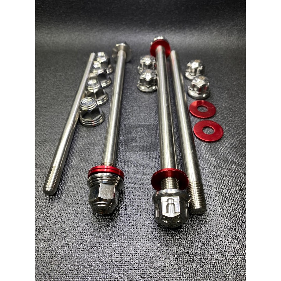 TRỤC BÁNH XE ,CỐT SALAYA INOX 304 TẶNG KÈM LÔNG ĐỀN