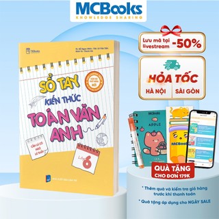 Sách - Sổ tay kiến thức Toán – Văn – Anh Lớp 6