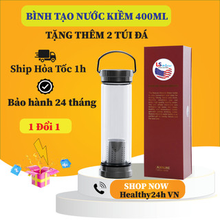 Bình nước tạo Kiềm us water  GS 400ML, nước lành mạnh mọi lúc, mọi nơi ( tặng kèm 2 gói đá)