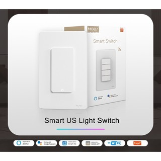 Công tắc cơ thông minh kết nối Wifi điều khiển bằng điện thoại qua app Tuya, Smart Life tương thích Google Home và Alexa