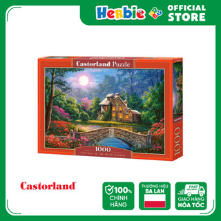Đồ Chơi Xếp Hình Puzzle 1000 Mảnh CASTORLAND Cottage in the Moon Garden Jigsaw Puzzle C104208 - Herbie Toys