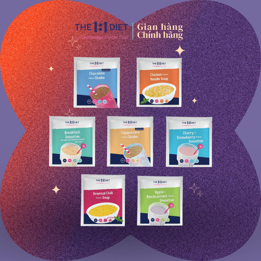 [VỊ MỚI!!!] Bữa Ăn Dinh Dưỡng Hỗ Trợ Kiểm Soát Cân Nặng Cambridge Weight Plan (hộp 4 gói)