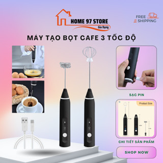 Máy tạo bọt, Máy đánh bọt cà phê, Máy đánh trứng trộn bột làm bánh tiện lợi cầm tay